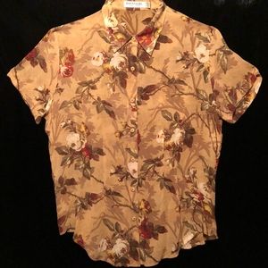 EMANUEL UNGARD Silk 2 pc DRESS - wrap skirt/blouse